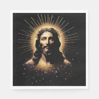 Gold Jesus Servietten! Serviette