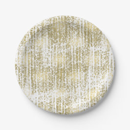 Gold Jewel Bokeh Abstrakt Wedding Pappteller