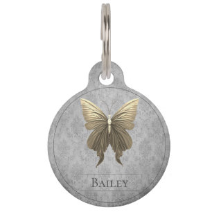 Gold Jewels Round Pet Tag Haustiermarke