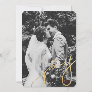 Gold Joliday Foto Card mit roter Farbe Feiertagskarte