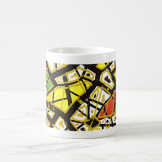 GOLD – Jumbo-Kunstbecher | Abstrakte Luxusgestaltu Kaffeetasse