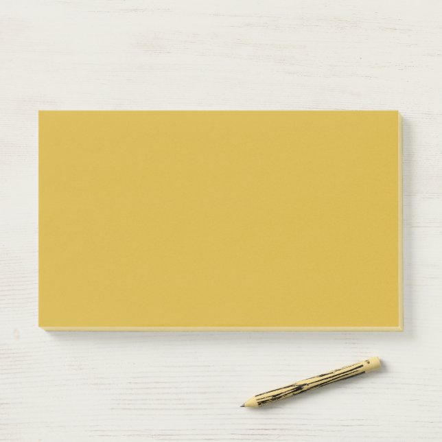 Gold JUMBO Post-it Klebezettel (Auf Schreibtisch)
