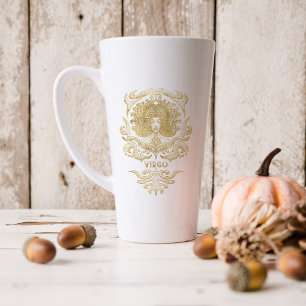 Gold Jungfrau Astrologie Sternzeichen Monogramm Milchtasse