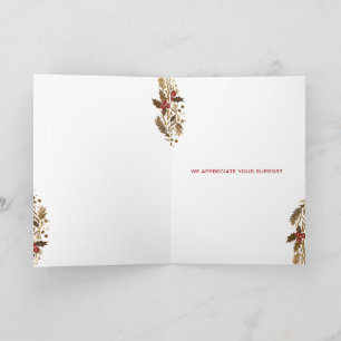 Gold Justice Scale Holly Wreath Anwalt Weihnachten