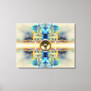 Gold Kaleidoskop Lautsprecher Leinwand