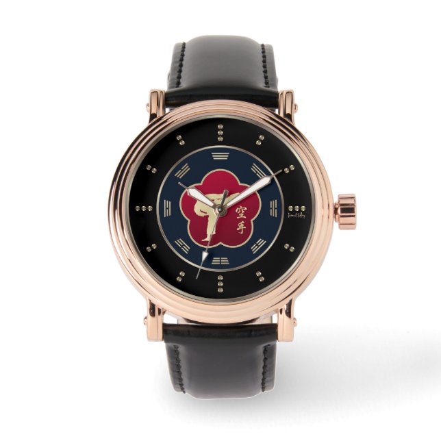 Gold Karate Luxury Armbanduhr (Vorderseite)