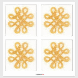 Gold keltische Knoten Vinyl Stickers (4) Aufkleber