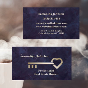 Gold Key Royal Platin Real Anwesen Business Card Visitenkarte