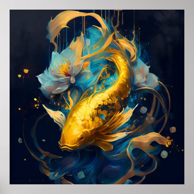 Gold Koi: Poster (Vorne)