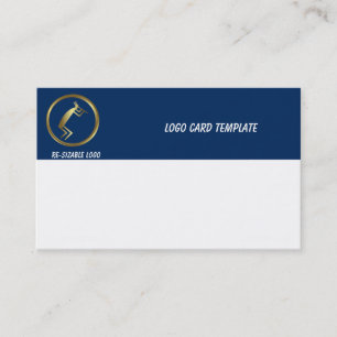 Gold Kokopelli Logo Business Card Visitenkarte
