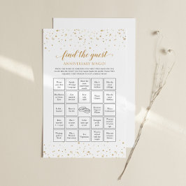 Gold Konfetti-Jubiläumsspiel Bingo - GAC37e