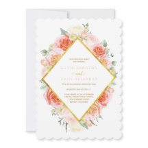 Gold, Koralle, Pfirsich und rosa