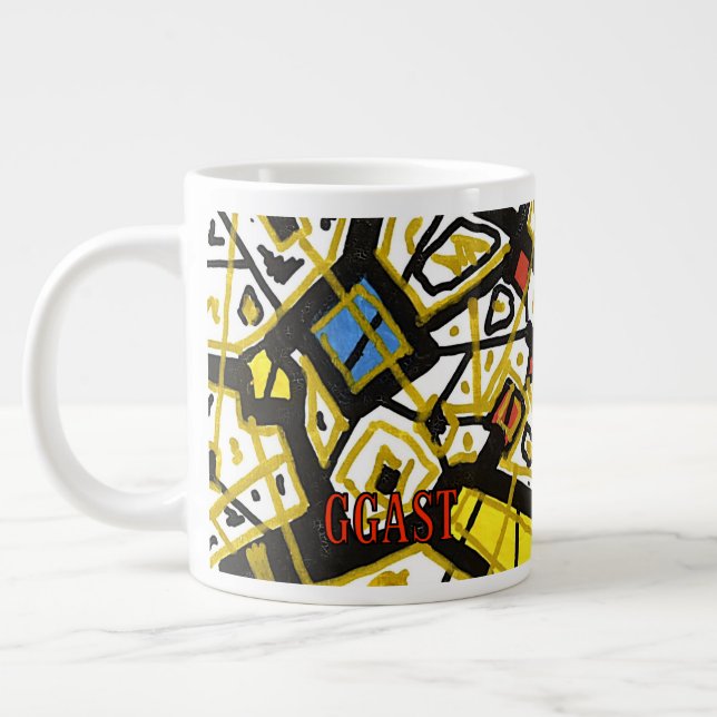 "GOLD" - künstlerische Tasse (Links)