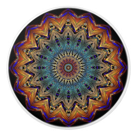 Gold, Kupfer, Blue Mandala Gemustert Knob Keramikknauf