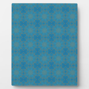 Gold Lace auf Blue Fotoplatte