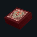 Gold Lace Heart Orange Imitate Glitzer Sm.Trinket  Geschenkbox<br><div class="desc">Eine schöne und elegante kleine Trinkbox mit unserem Goldenen Spitzen Orange Imitate Glitzer Design</div>