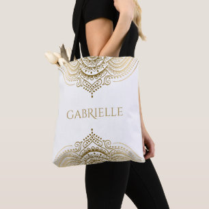 Gold Lace Paisley Mandala