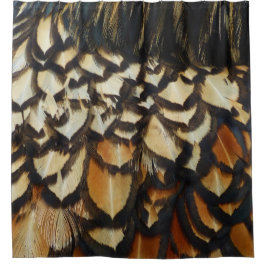 Gold Laced Wyandotte Chicken Feather Duschvorhang