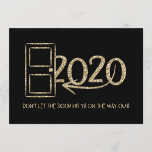 Gold lass nicht, dass die Tür auf dem Ausweg zu di Einladung