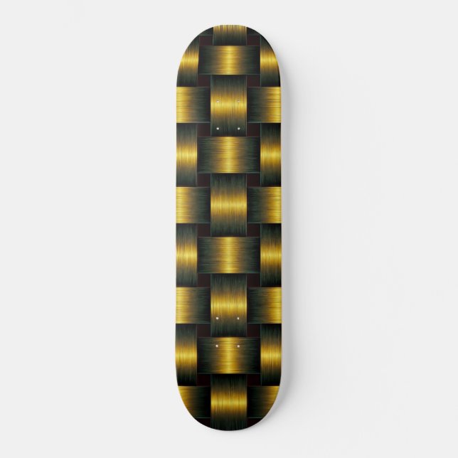 Gold Lattice Skateboard (Vorderseite)