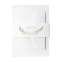 Gold Laurel Olive Blätter Wreath Elegante Wedding