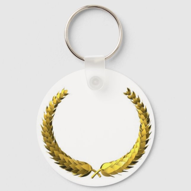 Gold Laurel Wreath Schlüsselanhänger (Vorderseite)