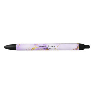 * Gold Lavender Marble Chic Popular Kugelschreiber