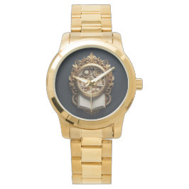 Gold Leaf 3D  Luxury Memory Watch Armbanduhr