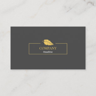 Gold Leaf Business Card Visitenkarte