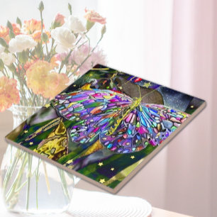 Gold Leaf Butterfly Fliese