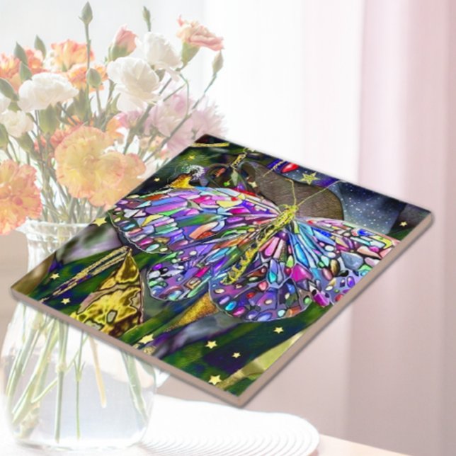 Gold Leaf Butterfly Fliese (Von Creator hochgeladen)