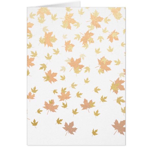 Gold Leaf Confetti auf klarem Hintergrund (Vorne)