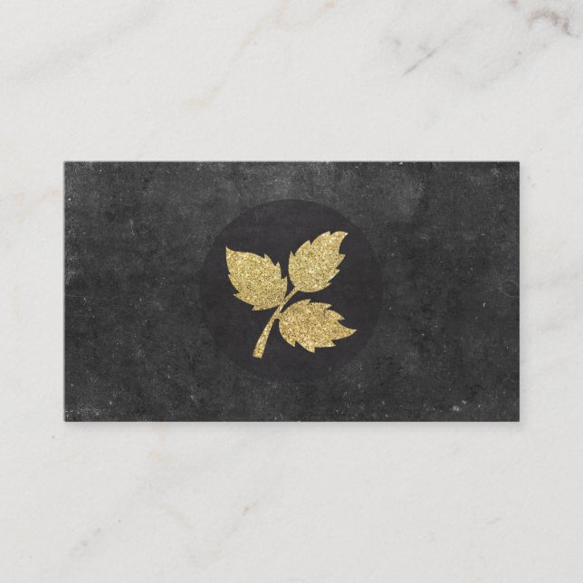 Gold Leaf | Deluxe, Slate II Visitenkarte (Vorderseite)