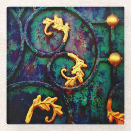 Gold Leaf Glasuntersetzer