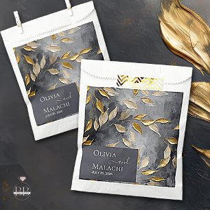 Gold Leaf Impasto Noir Geschenktütchen