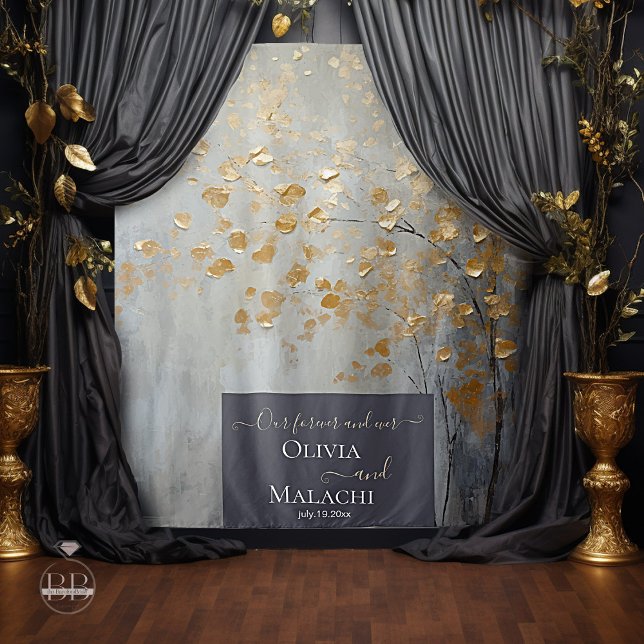 Gold Leaf Impasto Noir Wandteppich (Von Creator hochgeladen)