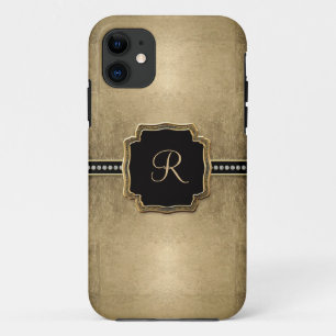 Gold Leaf Look Lilie Imitate Vintag Jewel iPhone 11 Hülle