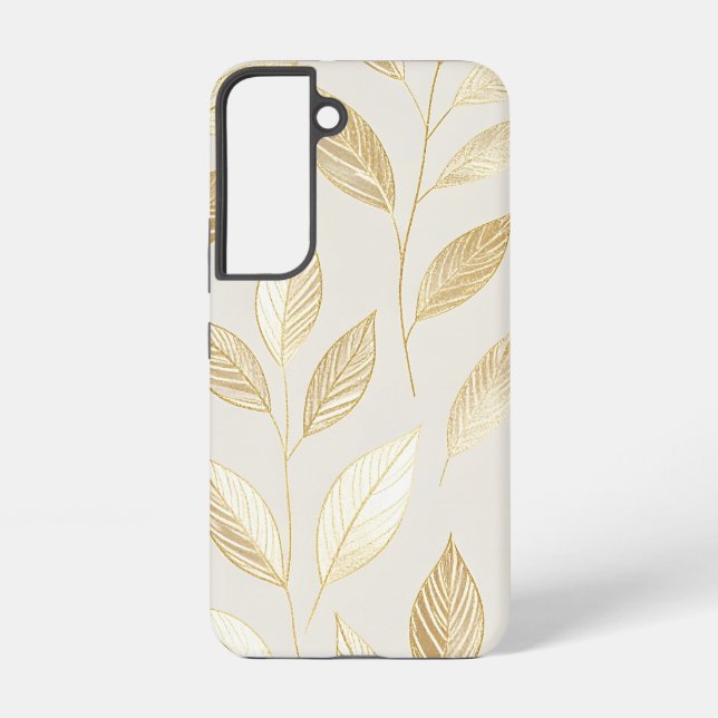 Gold Leaf Pattern Samsung Galaxy Hülle (Rückseite)