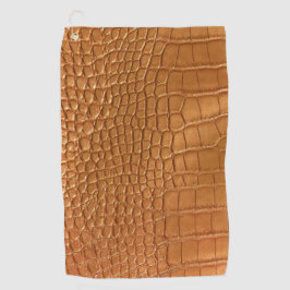 Gold leather texture luxury golfhandtuch