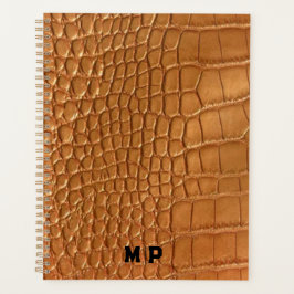 Gold leather texture luxury meeting planner planer