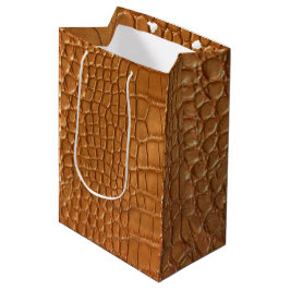 Gold leather texture luxury mittlere geschenktüte