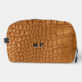 Gold leather texture luxury waschbeutel