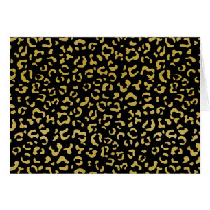 Gold Leopard, Gold Glitzer, Leopard Muster