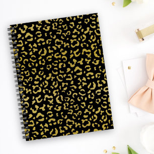 Gold Leopard, Gold Glitzer, Leopard Muster Planer