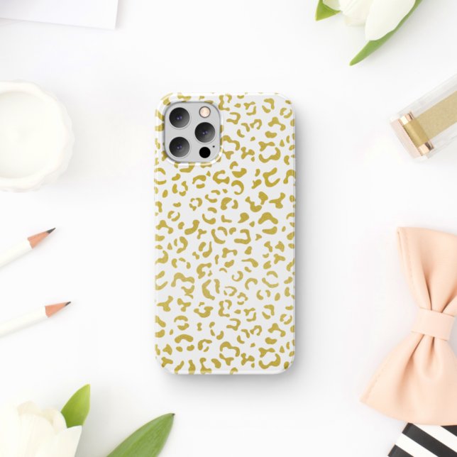Gold Leopard, Gold Glitzer, Leopard Print Case-Mate iPhone Hülle (Von Creator hochgeladen)