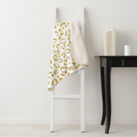 Gold Leopard, Gold Glitzer, Leopard Print
