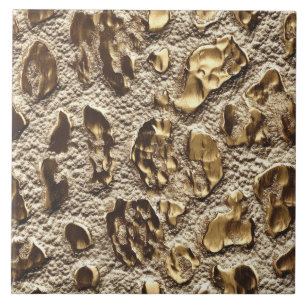 Gold Leopard Metallic Tierflecken Fliese