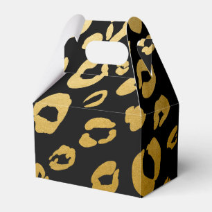 Gold Leopardendruck Geburtstagsfeier Geschenkboxen Geschenkschachtel