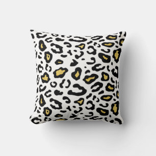 Gold Leopardenprint, nahtlos Muster. Kissen