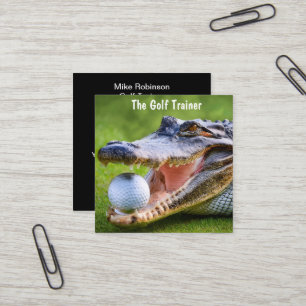 Gold Lessons Training Professional Quadratische Visitenkarte